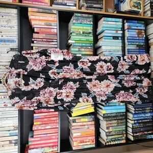 Serenity Maternity Floral Maxi Dress XL NWT Black Pink Sheer Overlay